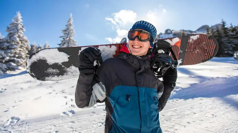 His passion is snowboarding