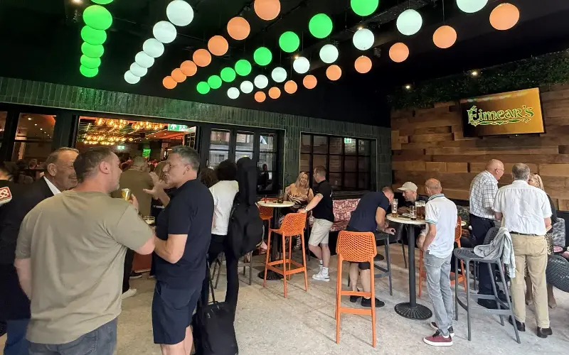 Éimear’s, which opened recently in Birmingham, is part of what DesignMyNight says is a 131 per cent year-on-year rise in Irish pub openings in the UK in 2026