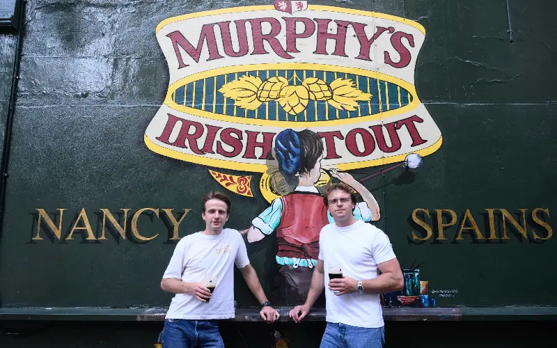 Peter and Nicky O’Halloran outside Nancy Spains - Paul Grover