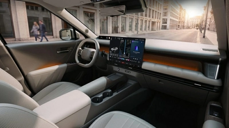 Trong cabin Tucson 2027, Hyundai từ bỏ kiểu màn hình kép liền khối quen thuộc.