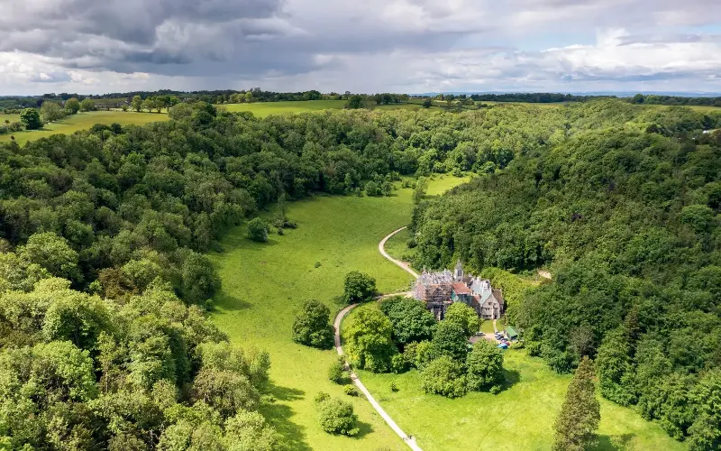 Lush, green Woodchester is found in the Cotswolds - National Trust Images/John M