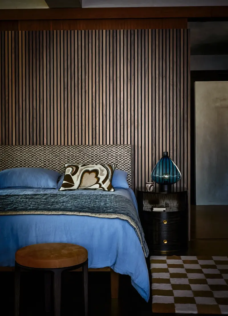 Colored sheets can be effective and elevated in the right bedroom.  (Image credit: Future / Damian Russell)