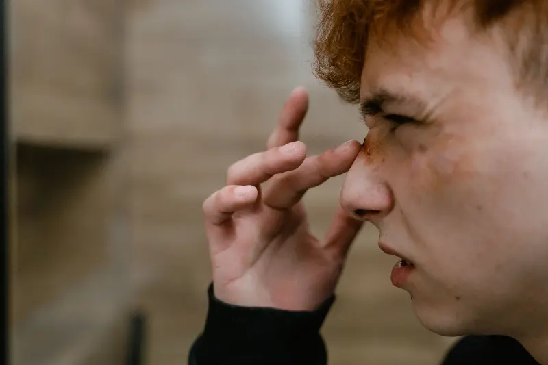 Most commonly we see nosebleeds happening in small children, especially when they have a tendency to pick their nose.