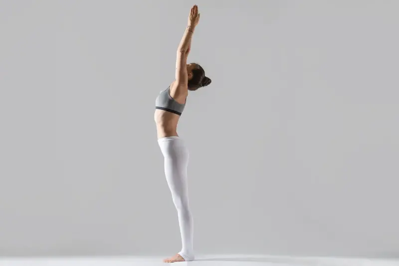Tadasana improves posture.