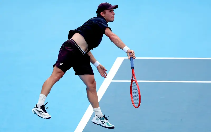 Arthur Fery’s error count crept up at crucial moments as Alex De Minaur sealed the win - Matthew Stockman/Getty Images