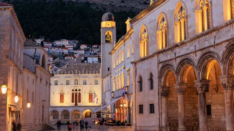 Dubrovnik Street at dusk