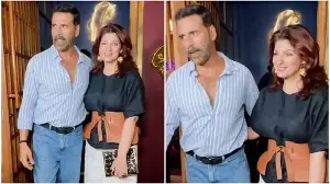 Twinkle Khanna makes a chic statement in smart eveningwear during dinner date with Akshay Kumar