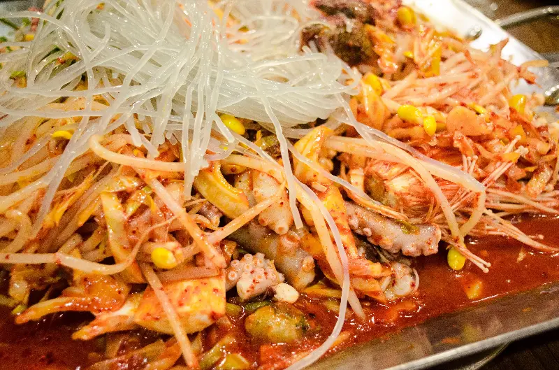 A runny nose while eating spicy food is a condition known as gustatory rhinitis.