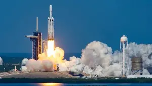 The world's second most powerful rocket, the Falcon Heavy, is about to launch into orbit.