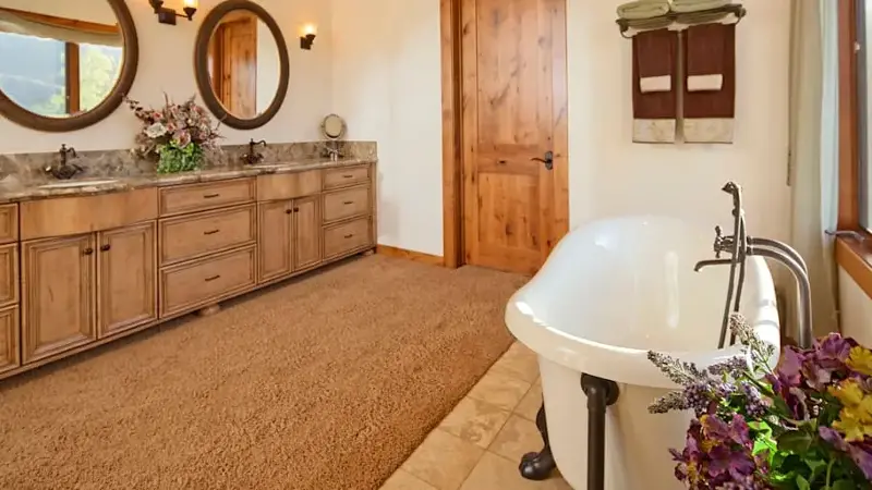 Empty bathroom of luxury house