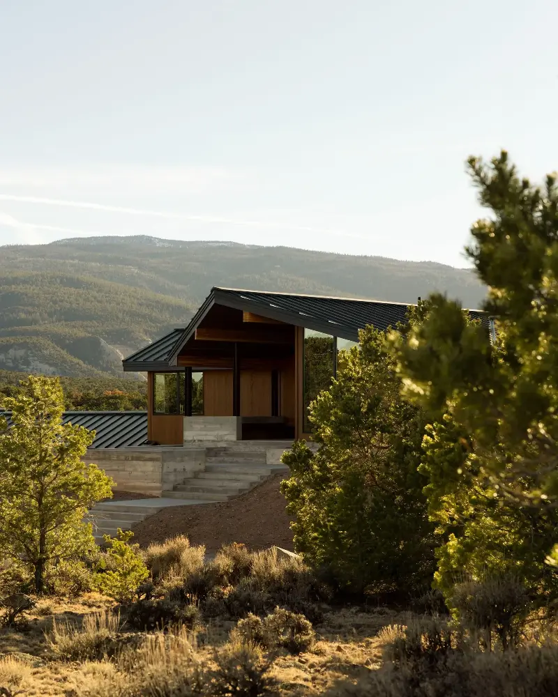The entire home's design was defined by this wondrous landscape. (Image credit: Malissa Mabey. Design: Susannah Holmberg Studios. Styling: Jen Paul)