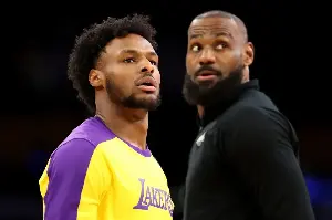 Bronny James gets candid about playing first Lakers season without LeBron
