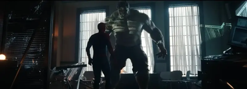 Bruce Banner as Savage Hulk.