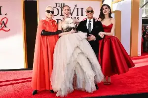 'The Devil Wears Prada 2' stars reunite for glamorous premiere