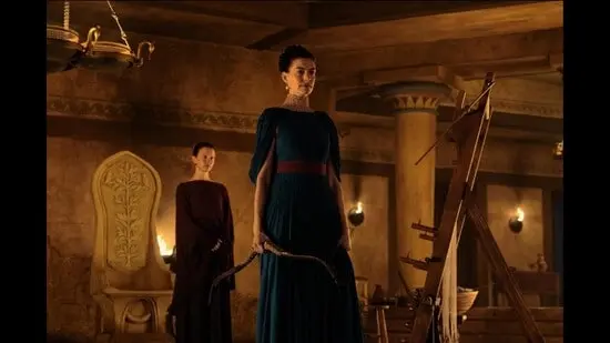 “Another notable adaptation choice is Nolan’s decision to reimagine Odysseus as unwaveringly faithful to Penelope, the Queen of Ithaca.” (Universal Pictures)
