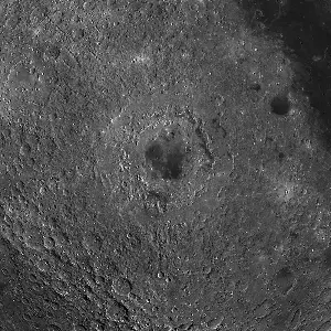 The 600-mile-wide moon crater seen by humans for the first time