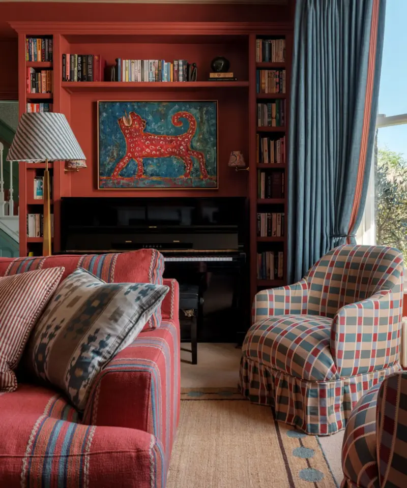 Layers of pattern make a room feel cozy, cocooning, and enduringly characterful.  (Image credit: Laura Stephens / Will Slater&nbsp;)