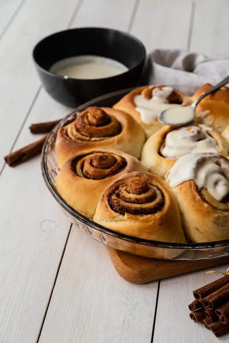 Masala chai cinnamon rolls recipe.
