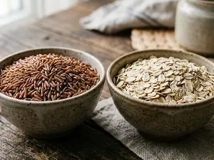 Oatmeal and brown rice: Which is better for blood sugar?