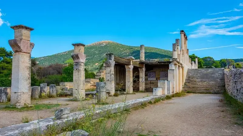 Ruins of the Sanctuary of Asklepios at Epidaurus, Greece
