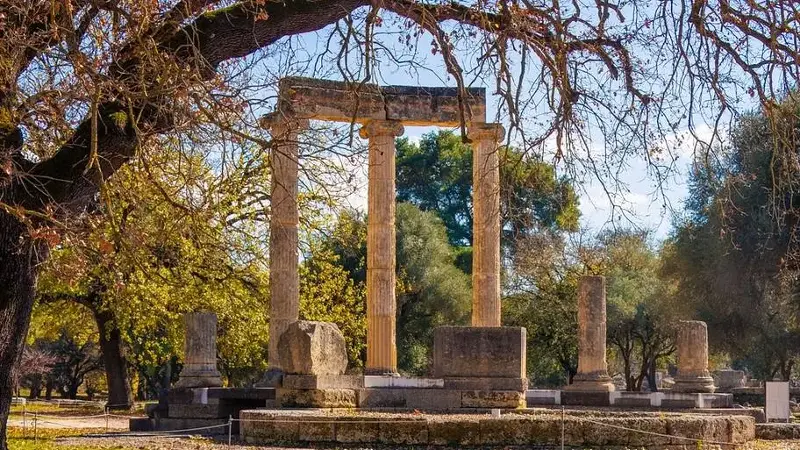 Ruins of Ancient Olympia in Greece