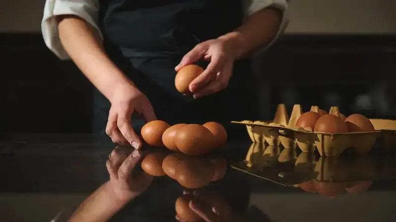 Woman Chef Making Handmade Pastry Cake and Panettone at Home
