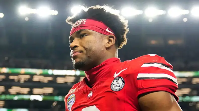 Ohio State Buckeyes defensive back Caleb Downs