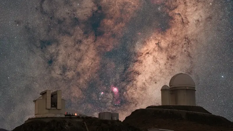 The Milky Way over the La Silla Observatory. (Image credit: J. Rodrigues/ESO)