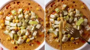 Food blogger shares easy recipe for air-fried lauki with smoky, desi-style hummus: See step-by-step preparation