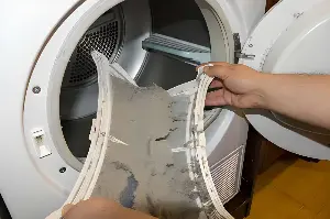 Why do clothes taken out of the dryer smell bad?