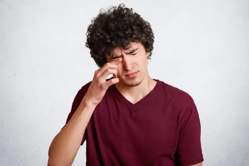 Avoid rubbing your eyes!