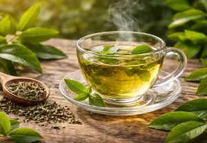 What kind of tea helps balance hormones naturally?