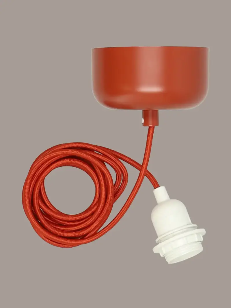 A red ceiling suspension cord from Scandi Living