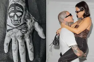 Kourtney Kardashian and Travis Barker seemingly honor late baby girl with touching tattoo