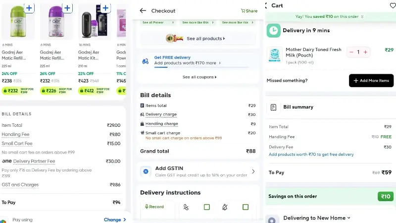 Instamart vs Blinkit vs Zepto: Price to be paid for 500 ml milk