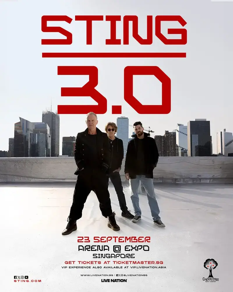 Concerts Third Quarter 2025 STING 3.0 in Singapore