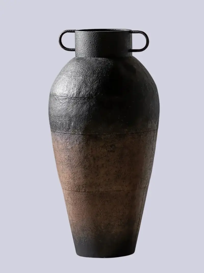 Dunelm, Cedar & Sage Teide Textured Metal Urn Vase