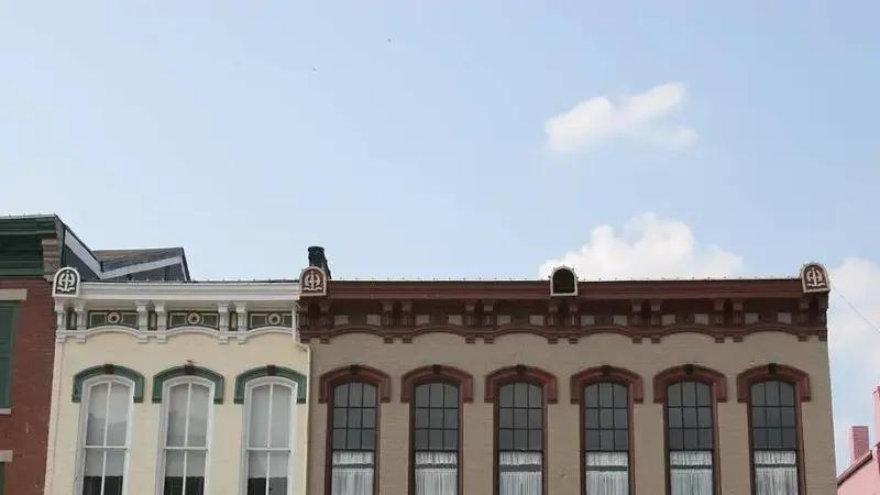 Americana - old town buildings on Main Street
