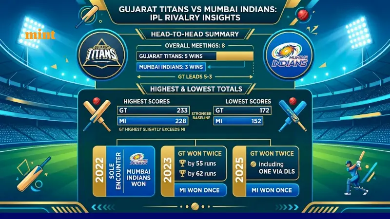 GT vs MI Head-to-Head records