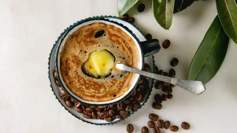 black coffee and ghee