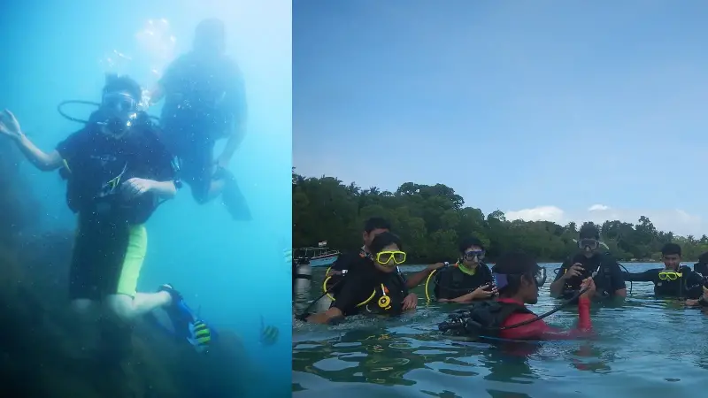 Scuba diving at Havelock Island with PADI