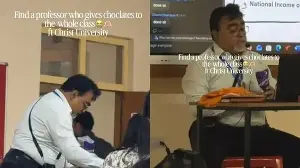 Professor's chocolate surprise for students at Bengaluru's Christ University goes viral