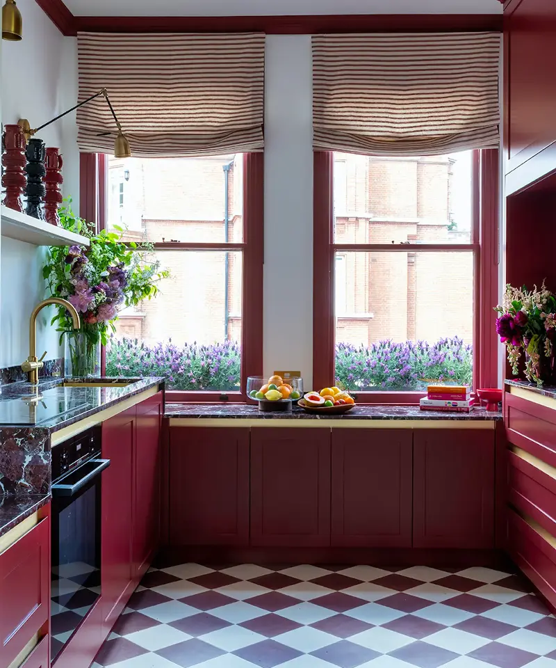 A bold cabinet color is always easier to live with when it’s one you’ve loved for years, not just spotted on social media. (Image credit: Benedicte Drummond/Miriam Frowein Interiors/ Otto Tiles)
