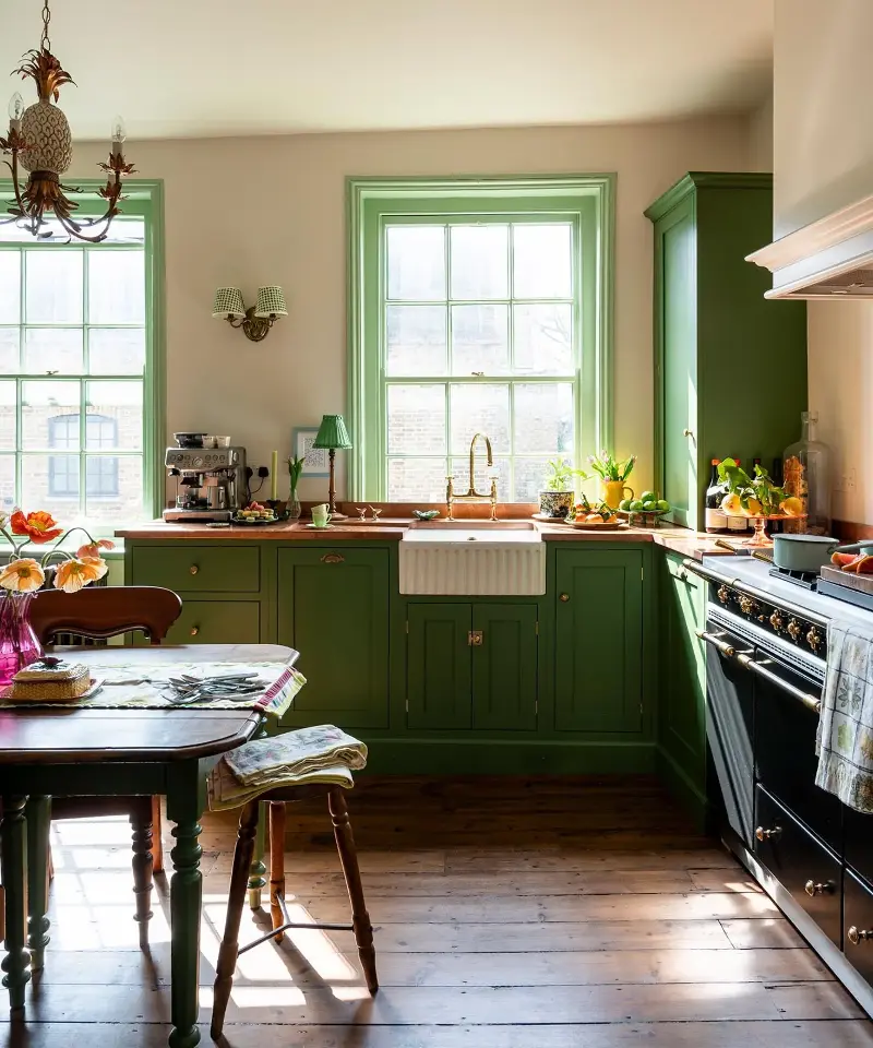 Shaker is a classic cabinet design but it will work many styles and colors, making it a versatile choice.  (Image credit: deVOL Kitchens)