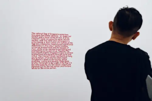 Heman Chong Singapore Art Museum SAM The Singapore Flag