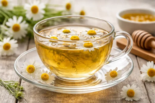 4 lợi ích sức khỏe khi uống trà hoa cúc mỗi tối- Ảnh 1.