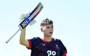 Andrew Flintoff’s son Rocky scores first senior century off 65 balls