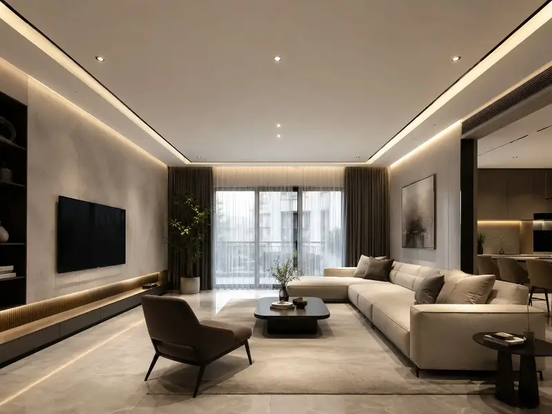 Ensure the ceiling is not too heavily ornate. 