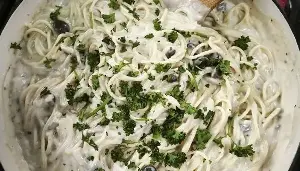 Creamy Mushroom Spaghetti for your pasta craving