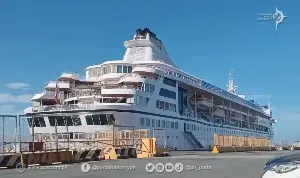 Residential cruise ship MS Odyssey docks in Manila as Unesco Peace Flagship